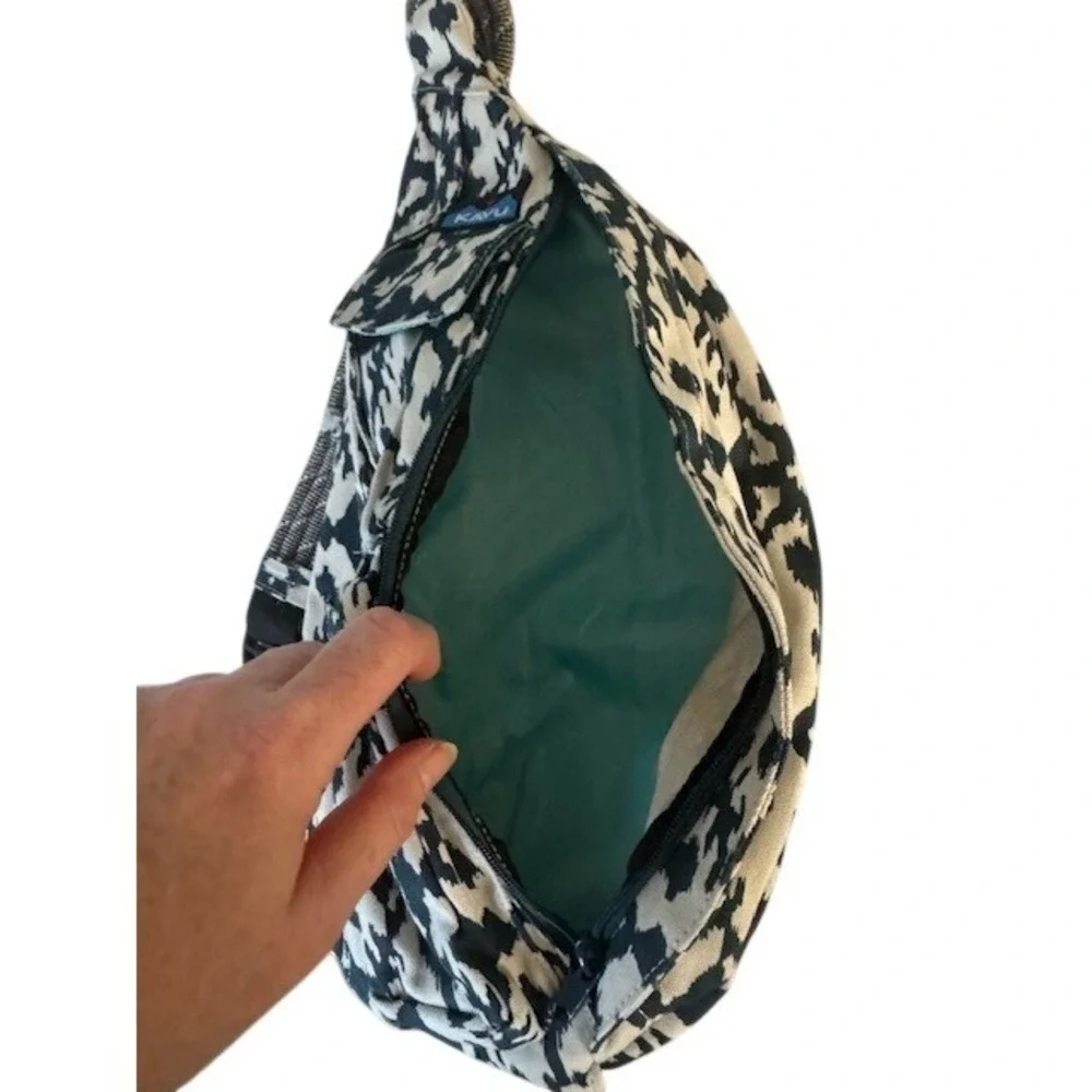 NWOT KAVU Sling‎ Backpack Bag Ikat Pattern Adjustable Strap Outdoor Casual